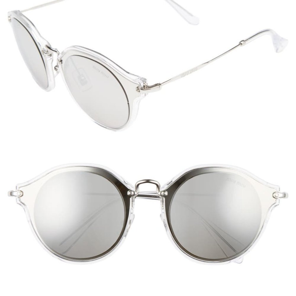 NWOT Miu Miu Cat Eye 49mm Sunglasses